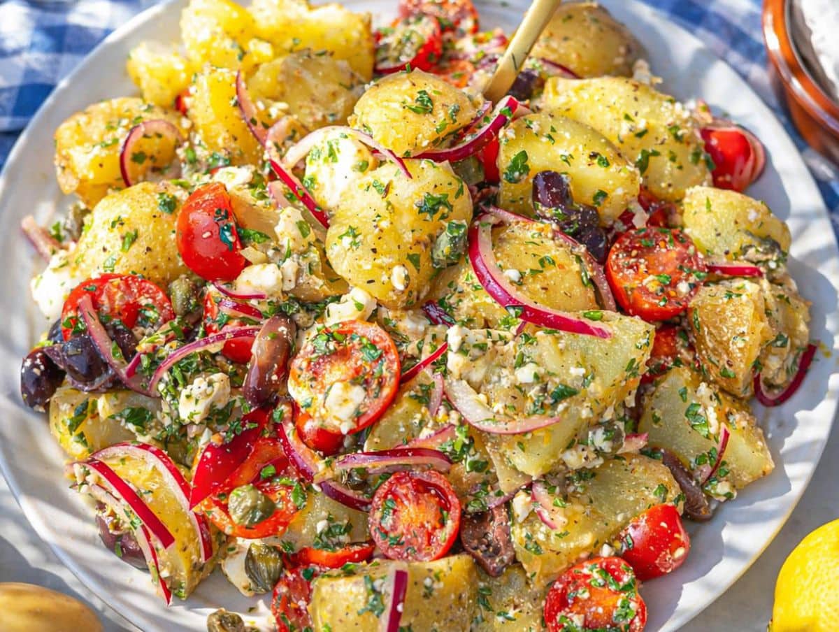 Easy Make-Ahead Greek Potato Salad: Perfect for Picnics & Weeknights